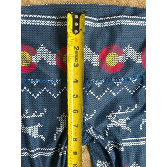 Colorado Threads Colorado Flag Leggings Yoga Pants Women’s Size Medium Snow - Picture 6 of 7